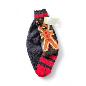 Nordstrom Festive Gingerbread Socks for adults - Red, Orange, Black